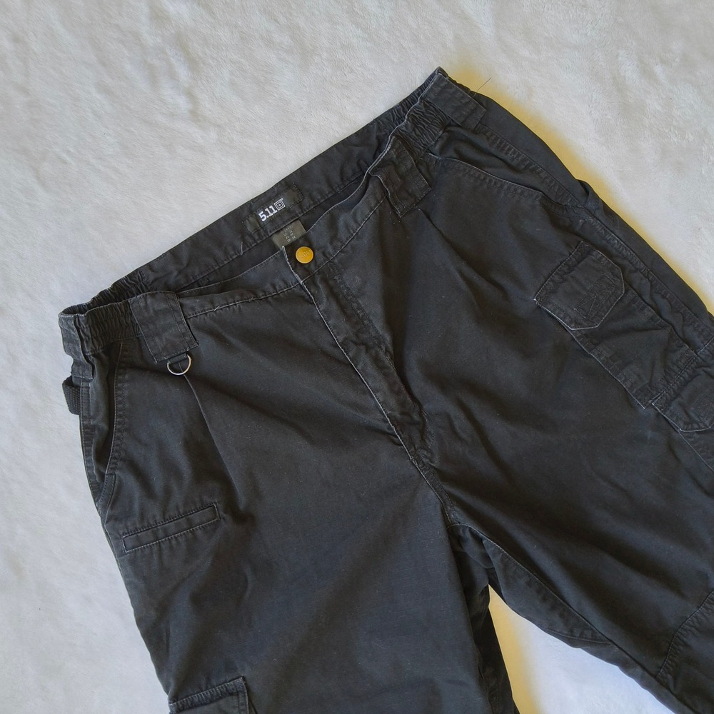 5.11 Tactical Cargo Pants Mens 38x32 Black Cotton Canvas Utility Work Military
